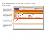 Purchase Requisition Form & Direct Payment Voucher